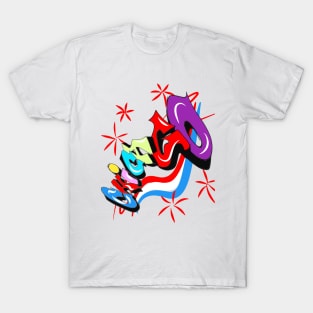 Chicago Graffiti for 4th of July celebration T-Shirt